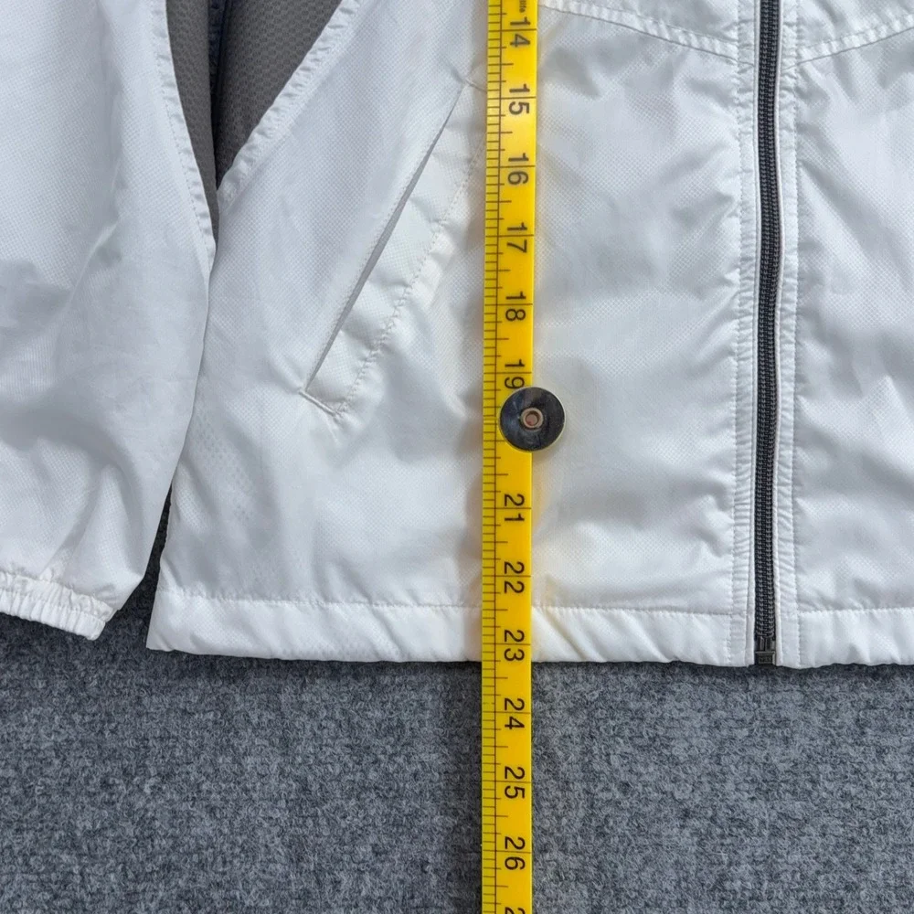 Le Coq Sportif Windbreaker Jacket Women S JASPO Polyester White Gray QB575121W
